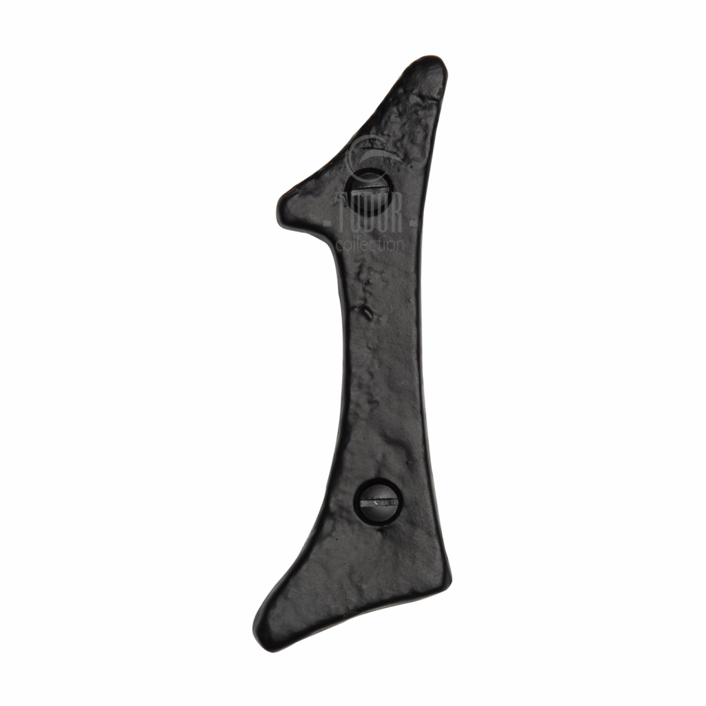 M Marcus Tudor Rustic Black Numeral 1 size 102mm
